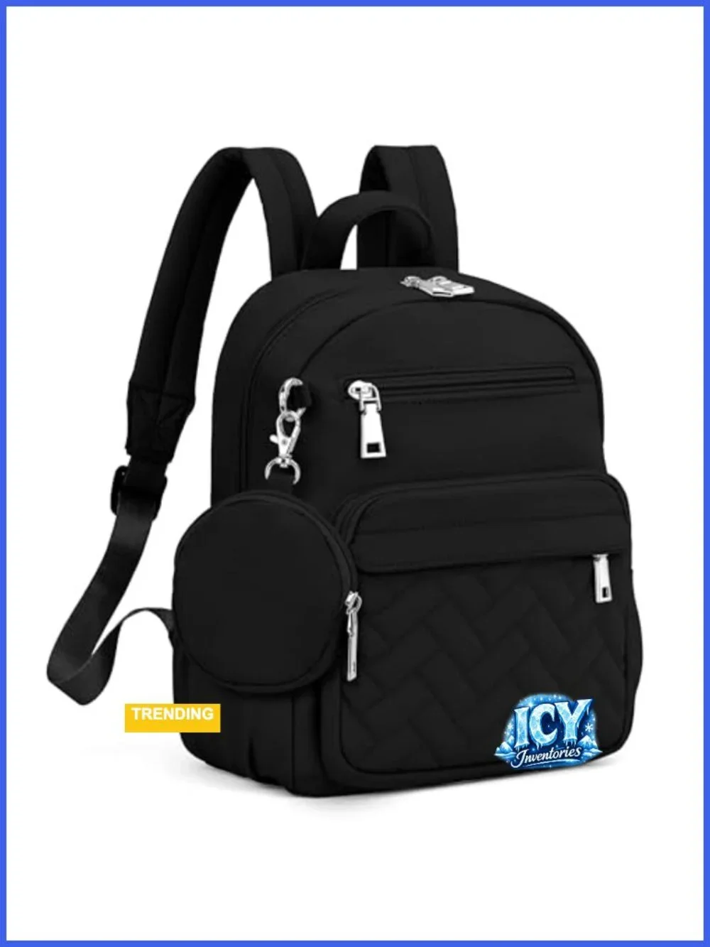 Mini Backpack Purse Waterproof Nylon Anti-theft Daypack Fits Tablet Women Travel